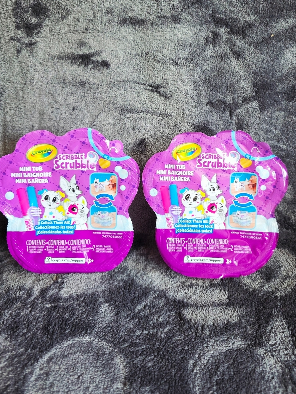 Crayola Scribble Scrubbie Pets Mini Tub UniCreature Pets Color & Wash Toy bundle